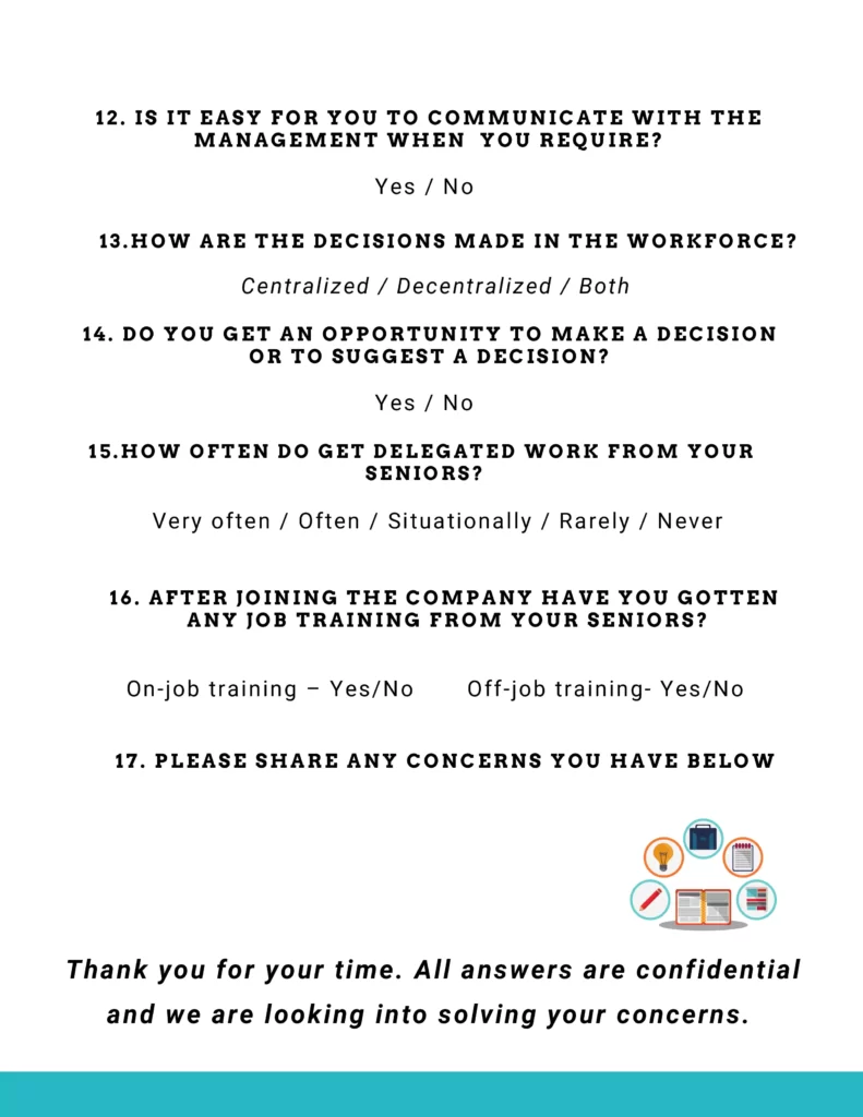 Employee Motivation Questionnaire 